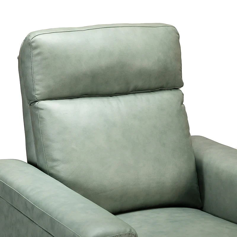 Lea 36.02" Wide Genuine Leather Power Recliner