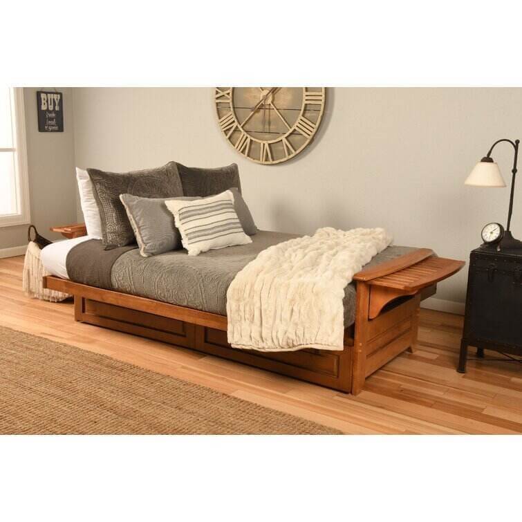 Full 82'' Wide Tufted Back Futon And Mattress