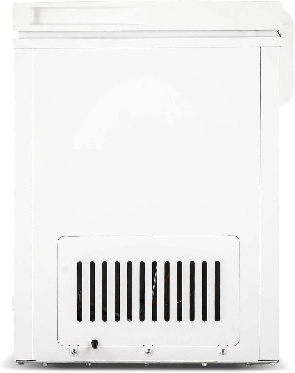 Frigidaire Chest Deep Freezer, 2.0 Cu. Ft. Capacity, Adjustable Thermostat-Removable Vinyl Coated Wire Basket-Easy Defrost Drain- Garage Ready- Pearl White