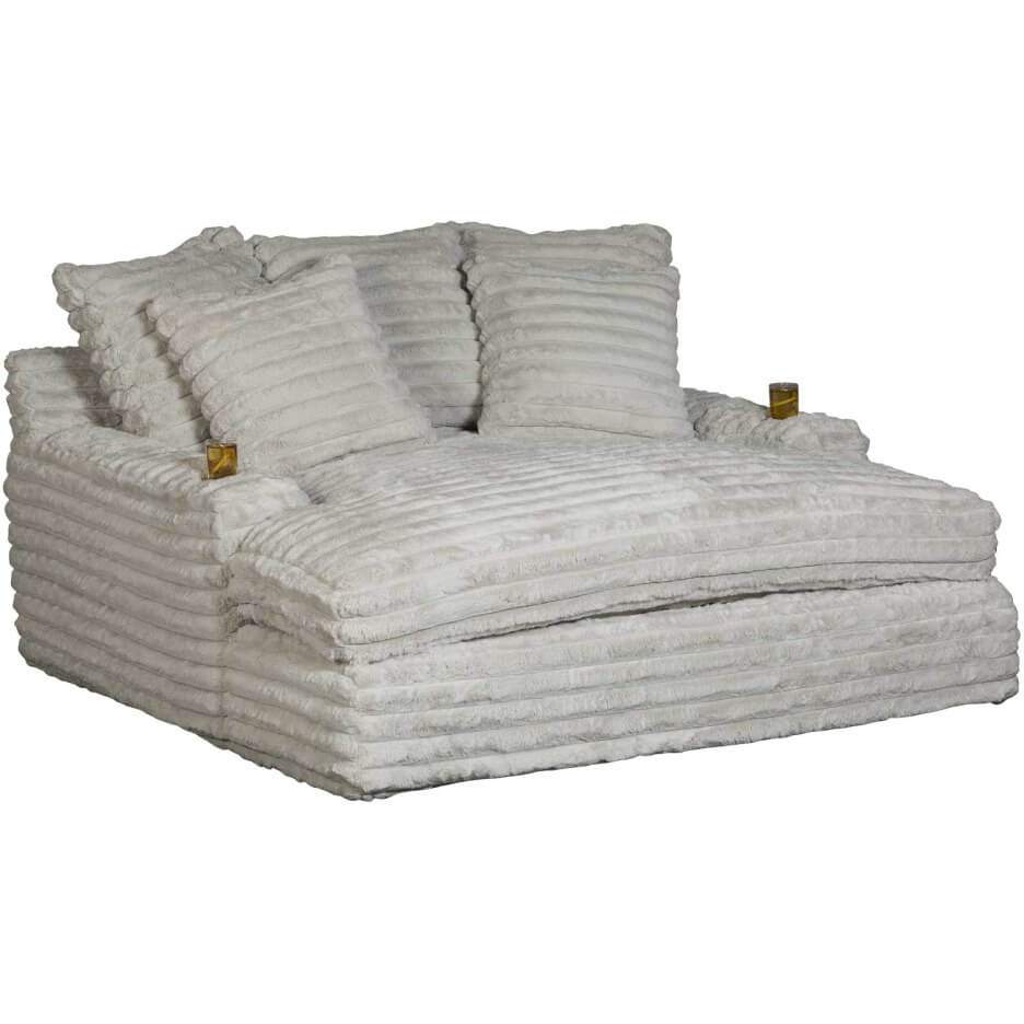 Nestle Chaise Lounge With Dual Cupholders And Charging Ports