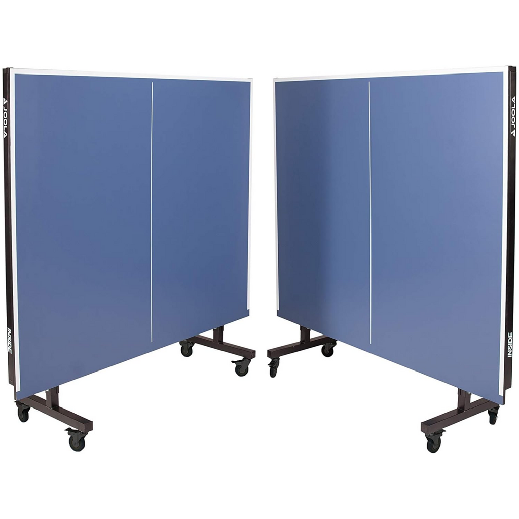 JOOLA Inside Professional MDF Indoor Ping Pong Table with Quick Clamp Table Tennis Net and Post Set - 10 Minute Easy Assembly - Tournament Quality - Foldable with Single Player Playback Mode