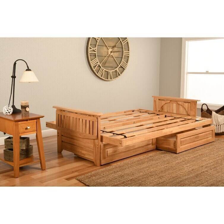 Full 82'' Wide Tufted Back Futon And Mattress