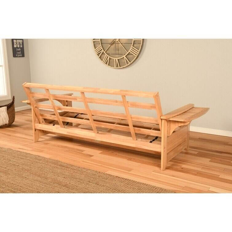 Full 82'' Wide Tufted Back Futon And Mattress