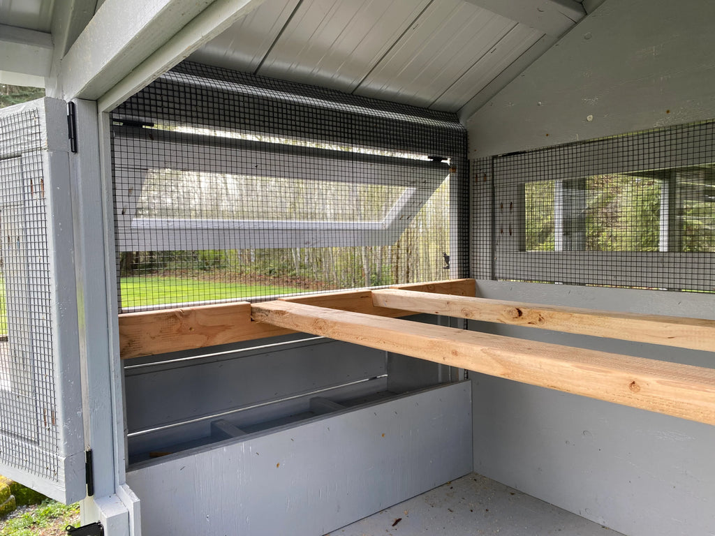 Walk-In Cedar Chicken Coop 6’ Wide – Handcrafted Douglas Fir Frame | Built On Site
