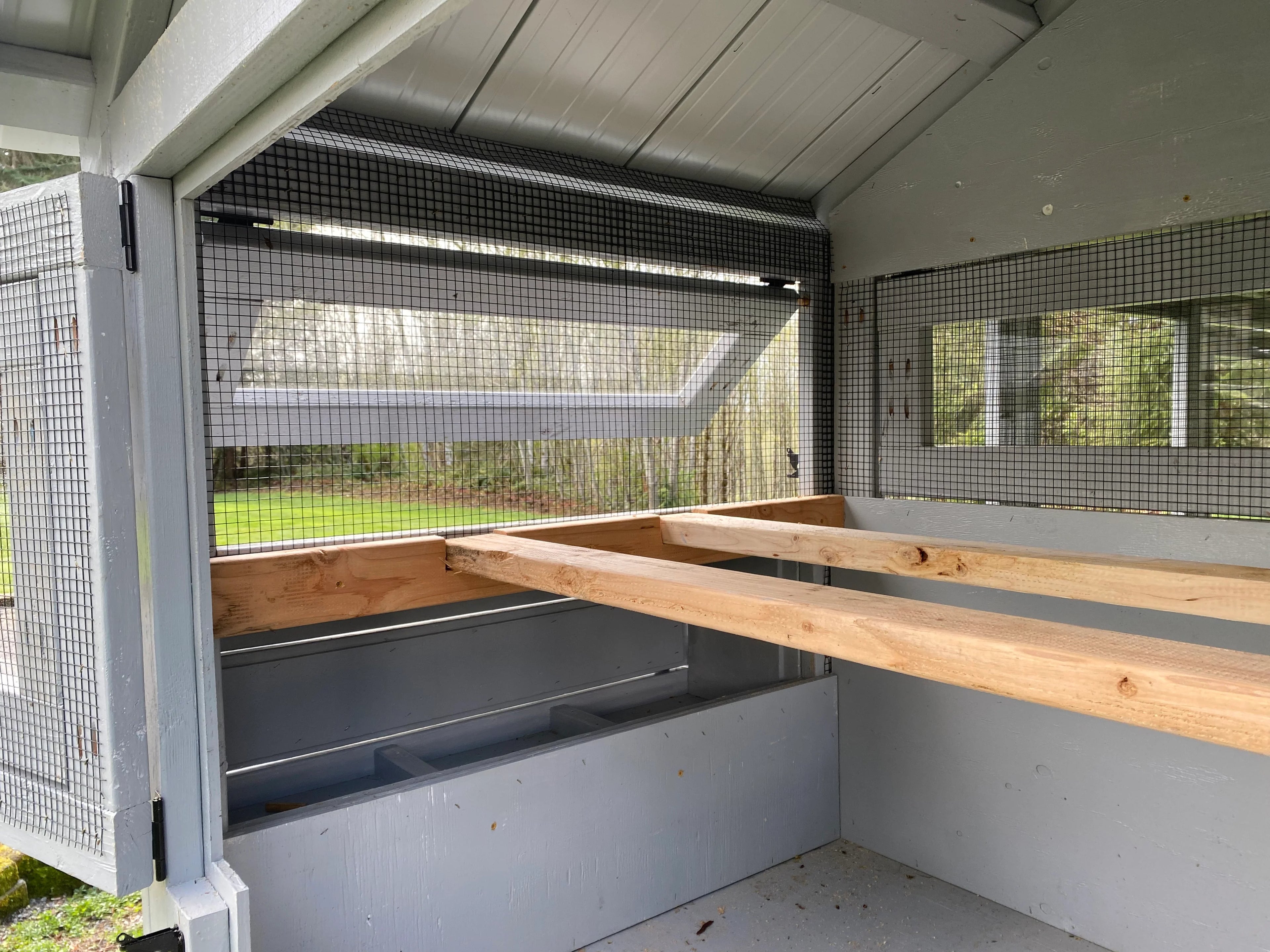 Walk-In Cedar Chicken Coop 6’ Wide – Handcrafted Douglas Fir Frame | Built On Site