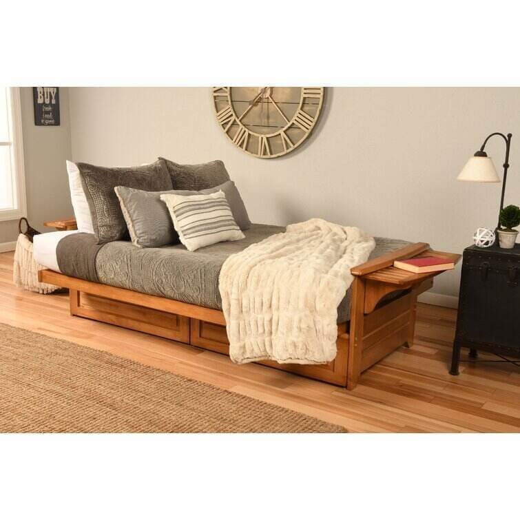 Full 82'' Wide Tufted Back Futon And Mattress