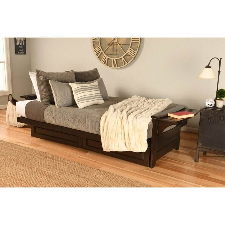 Full 82'' Wide Tufted Back Futon And Mattress