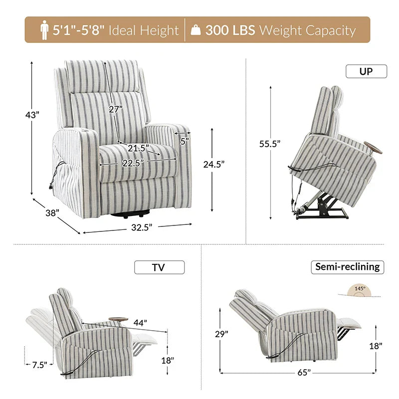 Vernon Farmhouse Charm Power Recliner