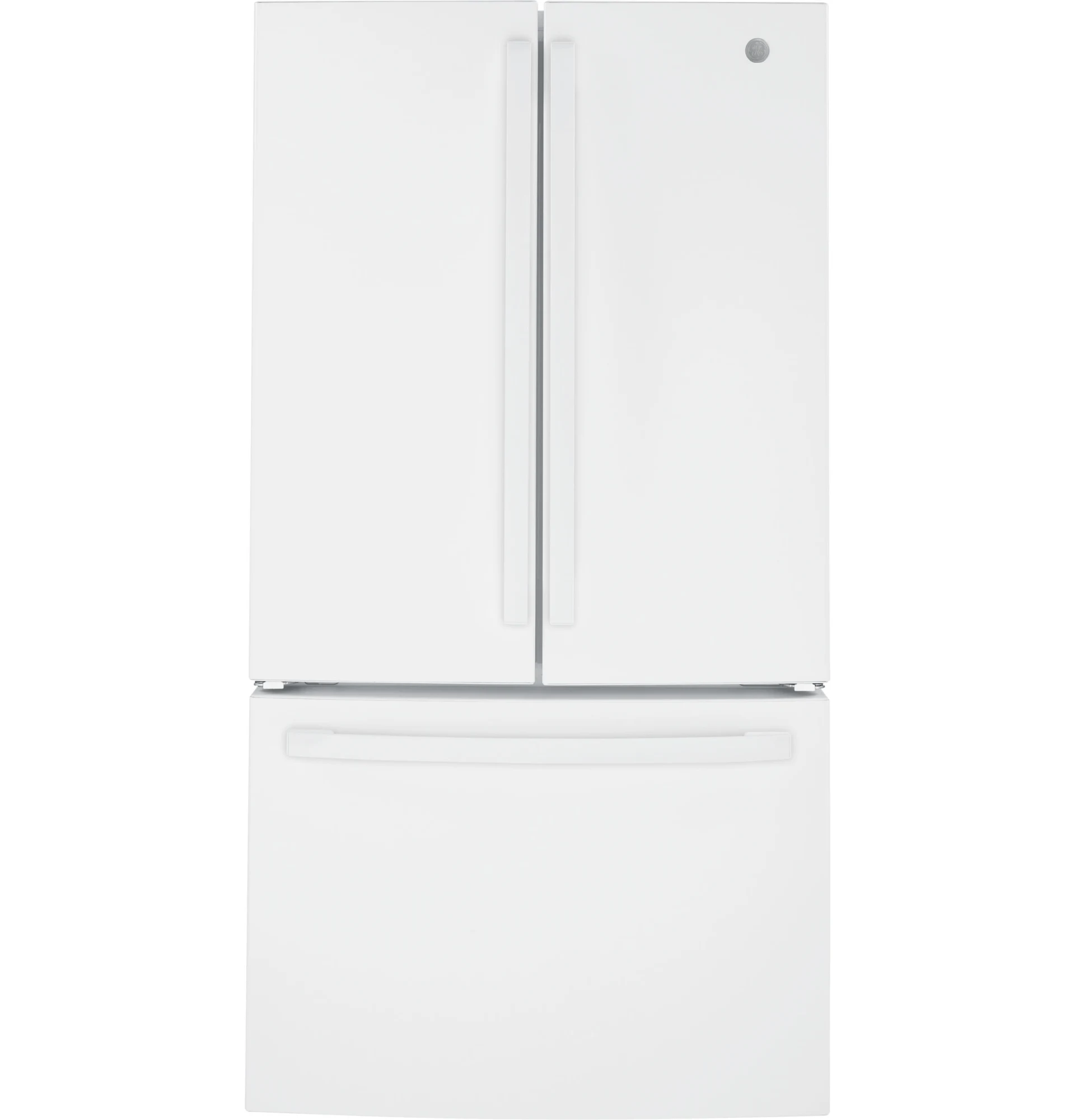 GE GNE27JYMFS 36" French Door Refrigerator with 27 cu. ft. Total Capacity Energy Star LED Lighting Internal Water Dispenser Spill-Proof Shelves in Fingerprint Resistant Stainless Steel
