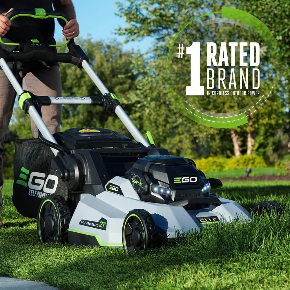 EGO POWER+ Cordless Electric Lawn Mower, Self-Propelled, Includes 56V 7.5Ah Battery and Rapid Charger (LM2135SP) Plus Extra 5.0Ah Battery (BA2800T)