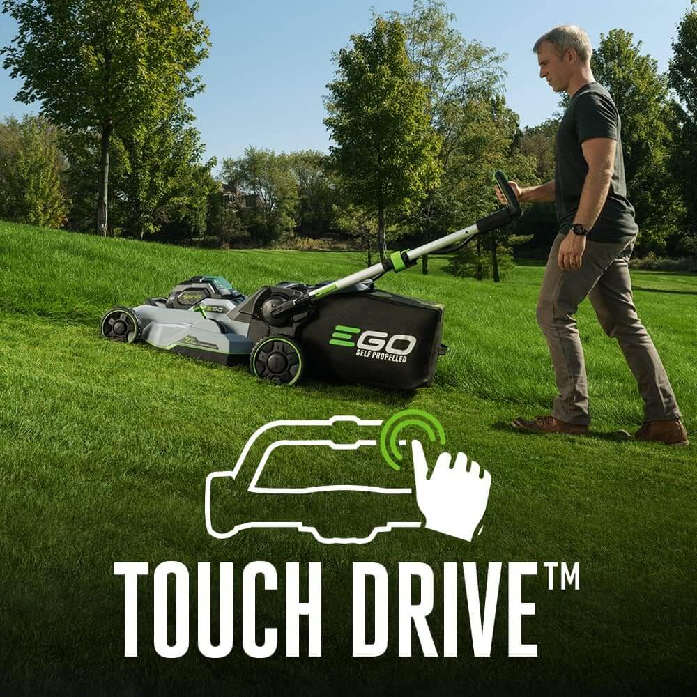 EGO POWER+ Cordless Electric Lawn Mower, Self-Propelled, Includes 56V 7.5Ah Battery and Rapid Charger (LM2135SP) Plus Extra 5.0Ah Battery (BA2800T)