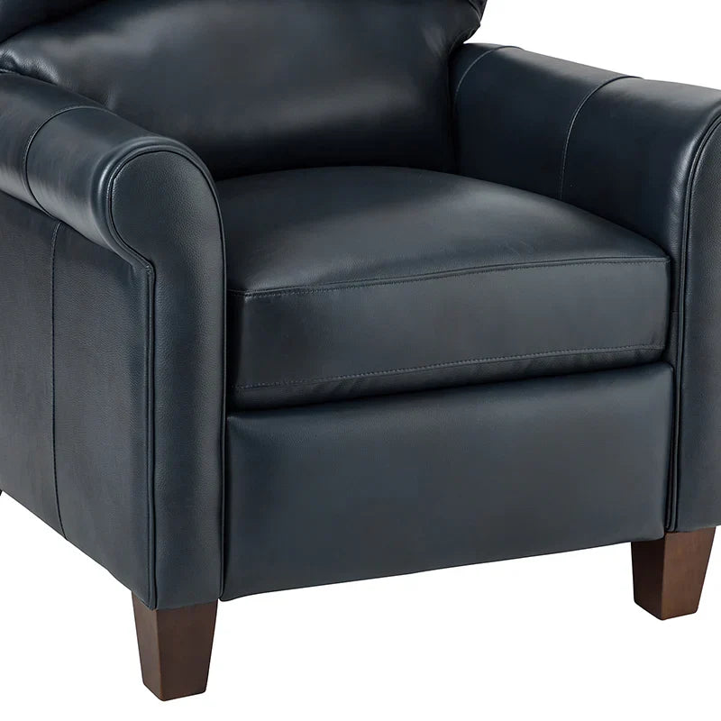 Eliana 33.07" Wide Genuine Leather Manual Recliner