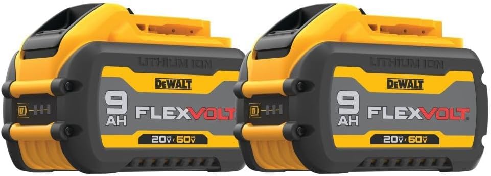 DEWALT FLEXVOLT 20V/60V MAX* Batteries, 9.0-Ah, 2-Pack (DCB609-2)