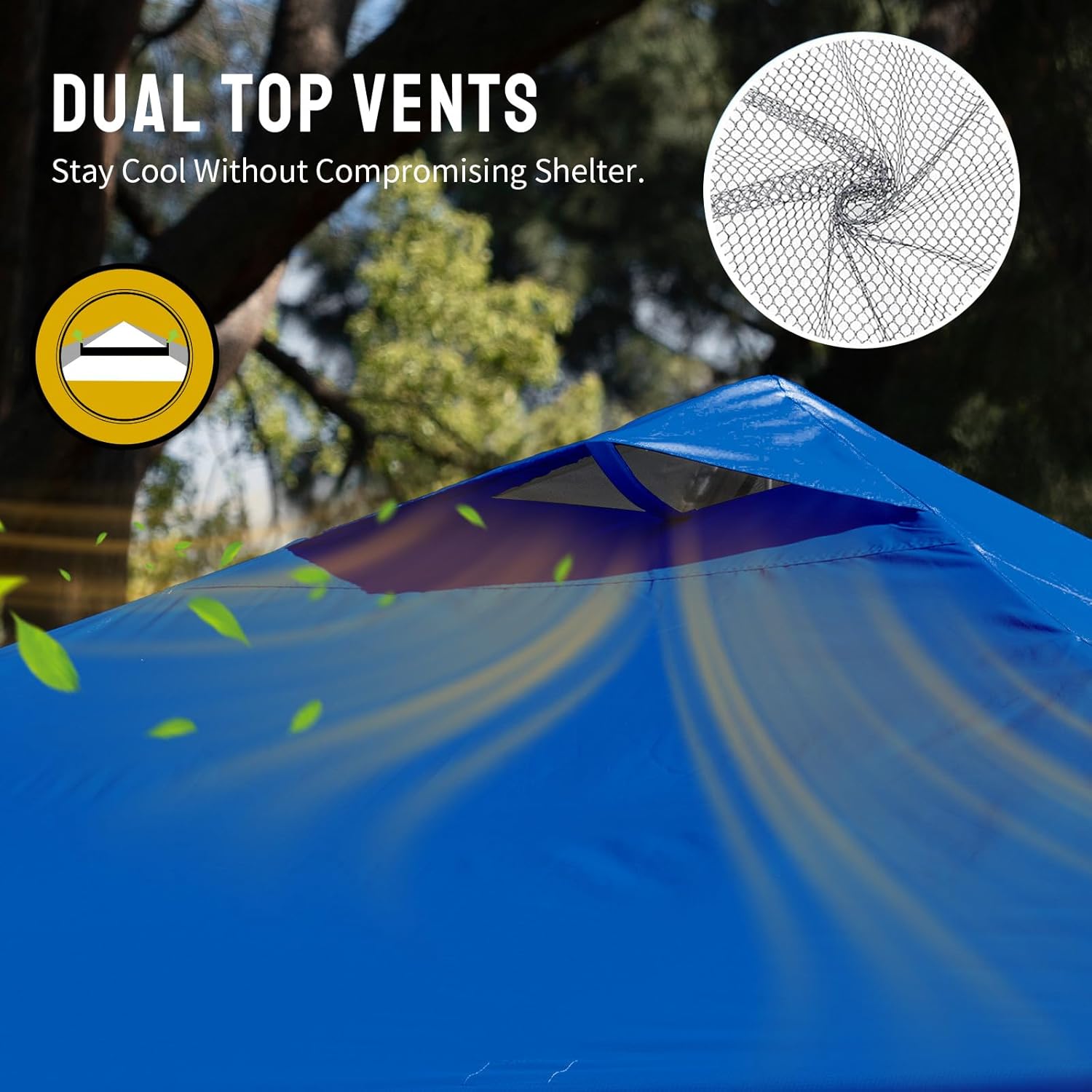 CROWN SHADES 10x10 Pop Up Canopy - Beach Tent with One Push Setup - Easy Outdoor Sun Shade for Events, Parties, Camping - Gazebo with STO-N-Go Cover Bag, Silver Coated Top, Grid White
