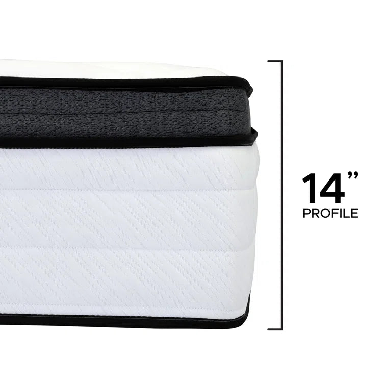 14" Plush Cooling Gel Hybrid Mattress