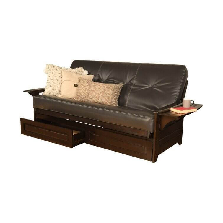 Full 82'' Wide Tufted Back Futon And Mattress