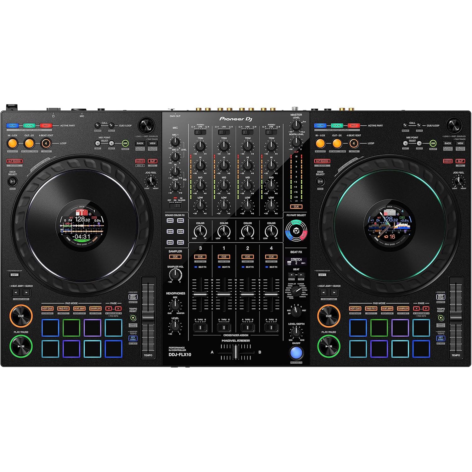 🔥Pioneer DJ DDJ-FLX10 4-deck DJ Controller