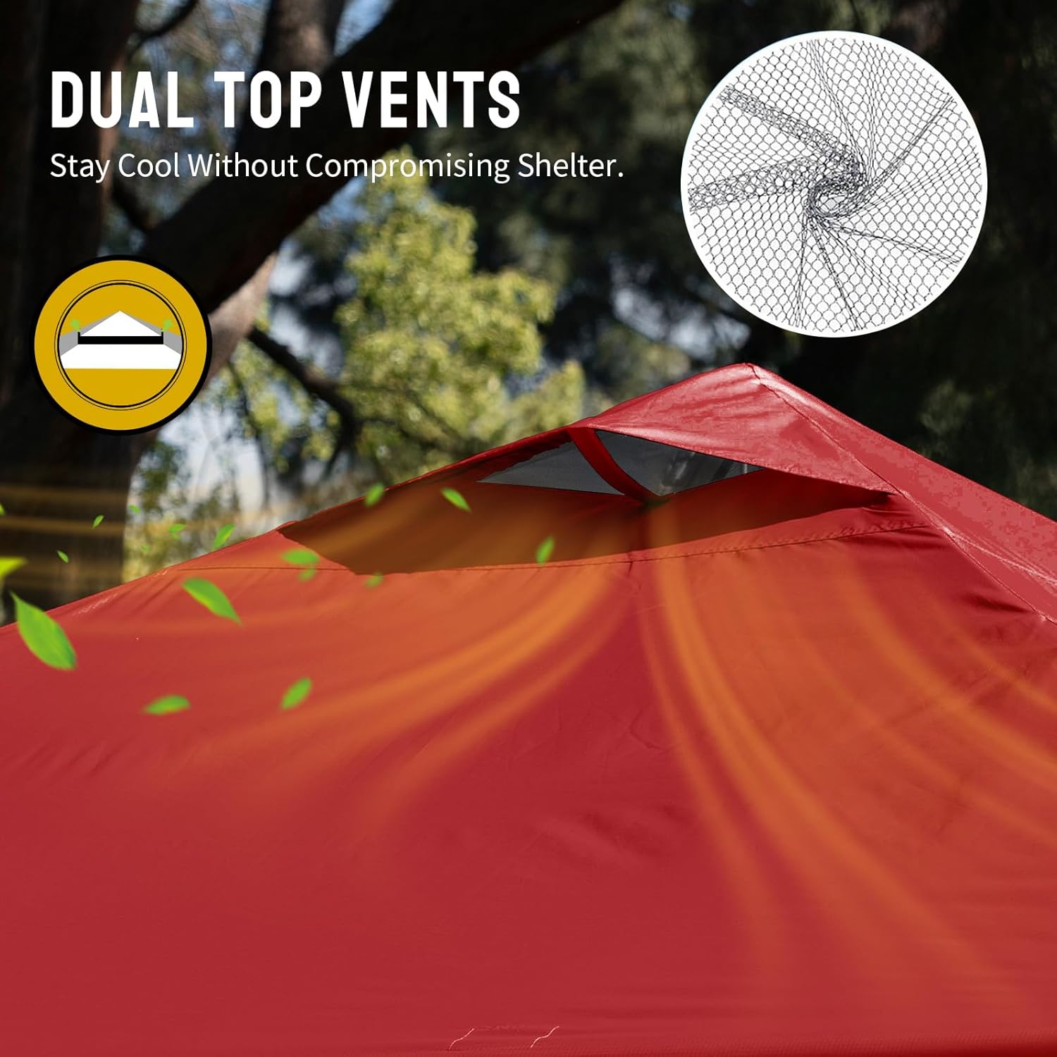 CROWN SHADES 10x10 Pop Up Canopy - Beach Tent with One Push Setup - Easy Outdoor Sun Shade for Events, Parties, Camping - Gazebo with STO-N-Go Cover Bag, Silver Coated Top, Grid White