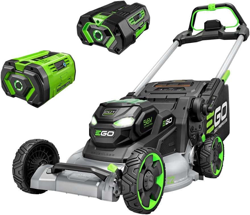 EGO POWER+ Cordless Electric Lawn Mower, Self-Propelled, Includes 56V 7.5Ah Battery and Rapid Charger (LM2135SP) Plus Extra 5.0Ah Battery (BA2800T)