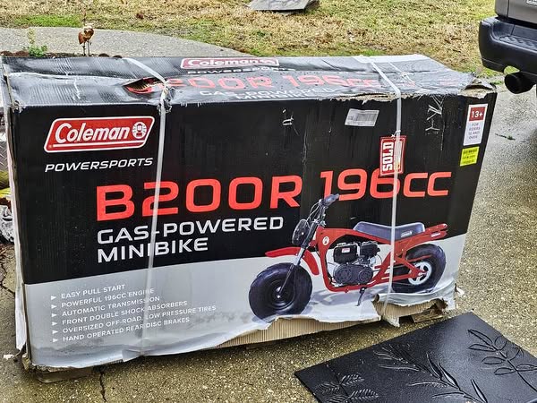 Coleman Powersports 196cc Gas Mini Bike, B200R