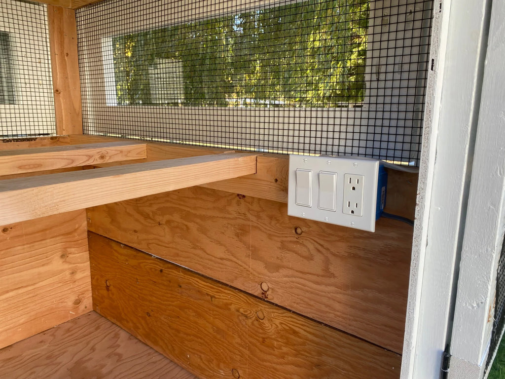 Walk-In Cedar Chicken Coop 6’ Wide – Handcrafted Douglas Fir Frame | Built On Site